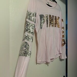 Pink BLING long sleeve shirt from Victoria’s Secret pink 🩷